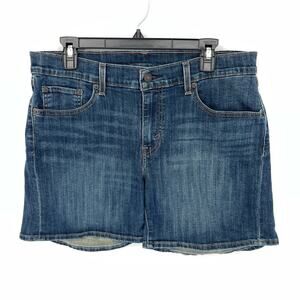 Levi's Relaxed Fit Denim Jean Shorts Women's Size 32 Medium Blue Wash Stretchy